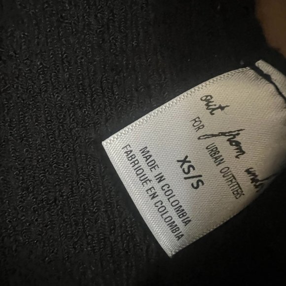 UO Out From Under Black Cross Top XS/S - Picture 3 of 3